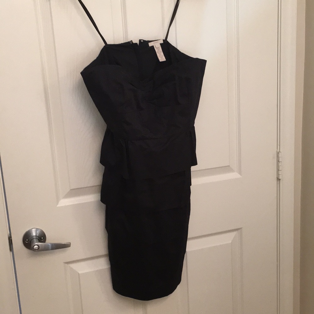 J.Crew Strapless Black Layered Dress